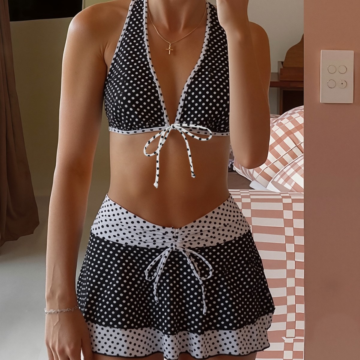 1_O1CN01RuA0Of1J6QsMy17Wz_!!3244060979-0-cib Retro polka dot sexy three-piece swimsuit