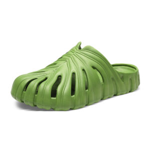 Green EVA turtle-shaped bamboo slippers
