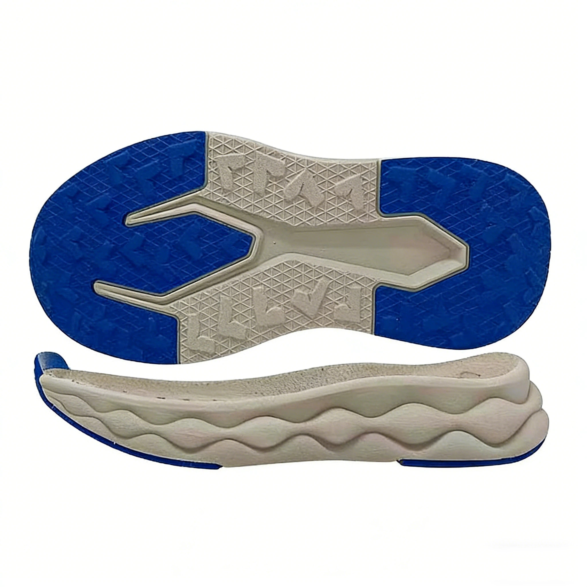 图片处理 Children's blue and white sole shoes