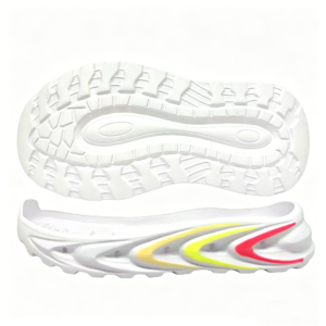Painted leather sports shoes sole