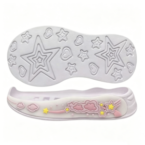 clouds stars little girl's shoes sole