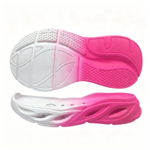 gradually changing color hollowed out sole